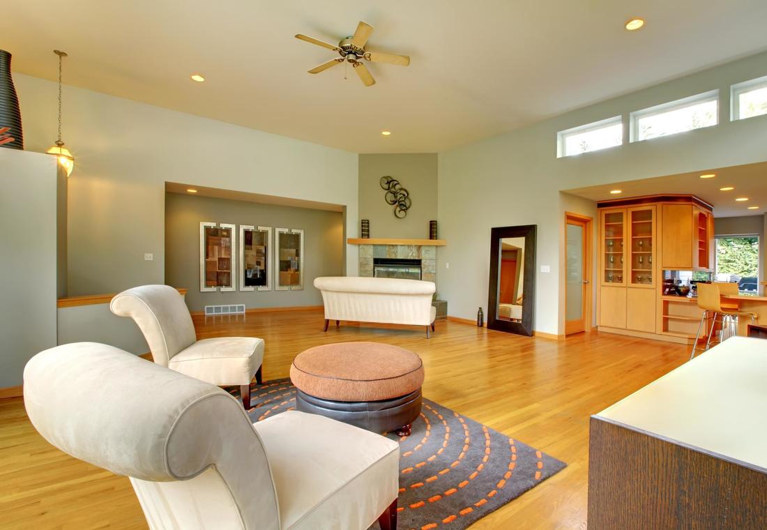 This is a picture of a home with hardwood flooring.